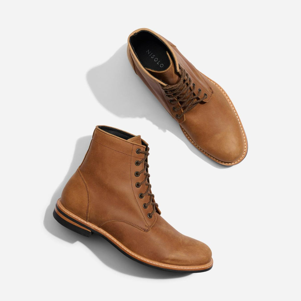 Nisolo All-Weather Andres Boot Tobacco | Men Boots