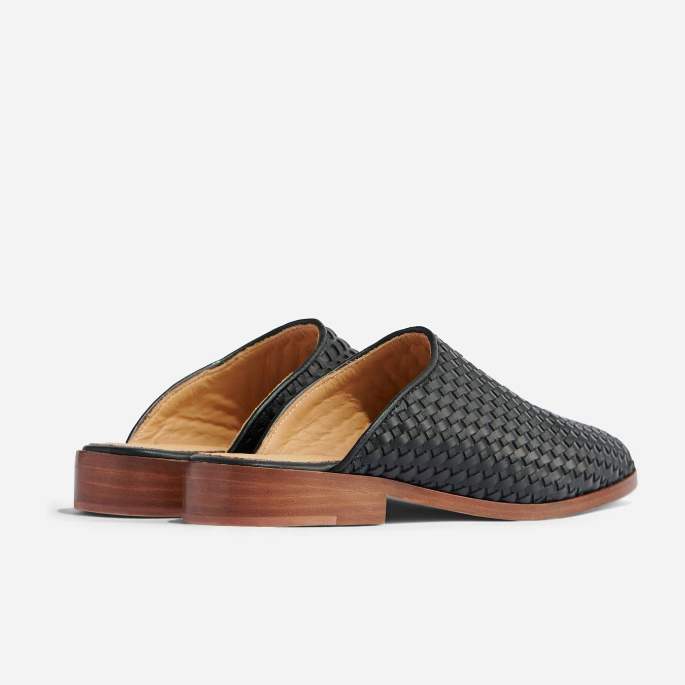 Nisolo Ama Woven Mule Woven Black | Women Loafers &amp; Mules