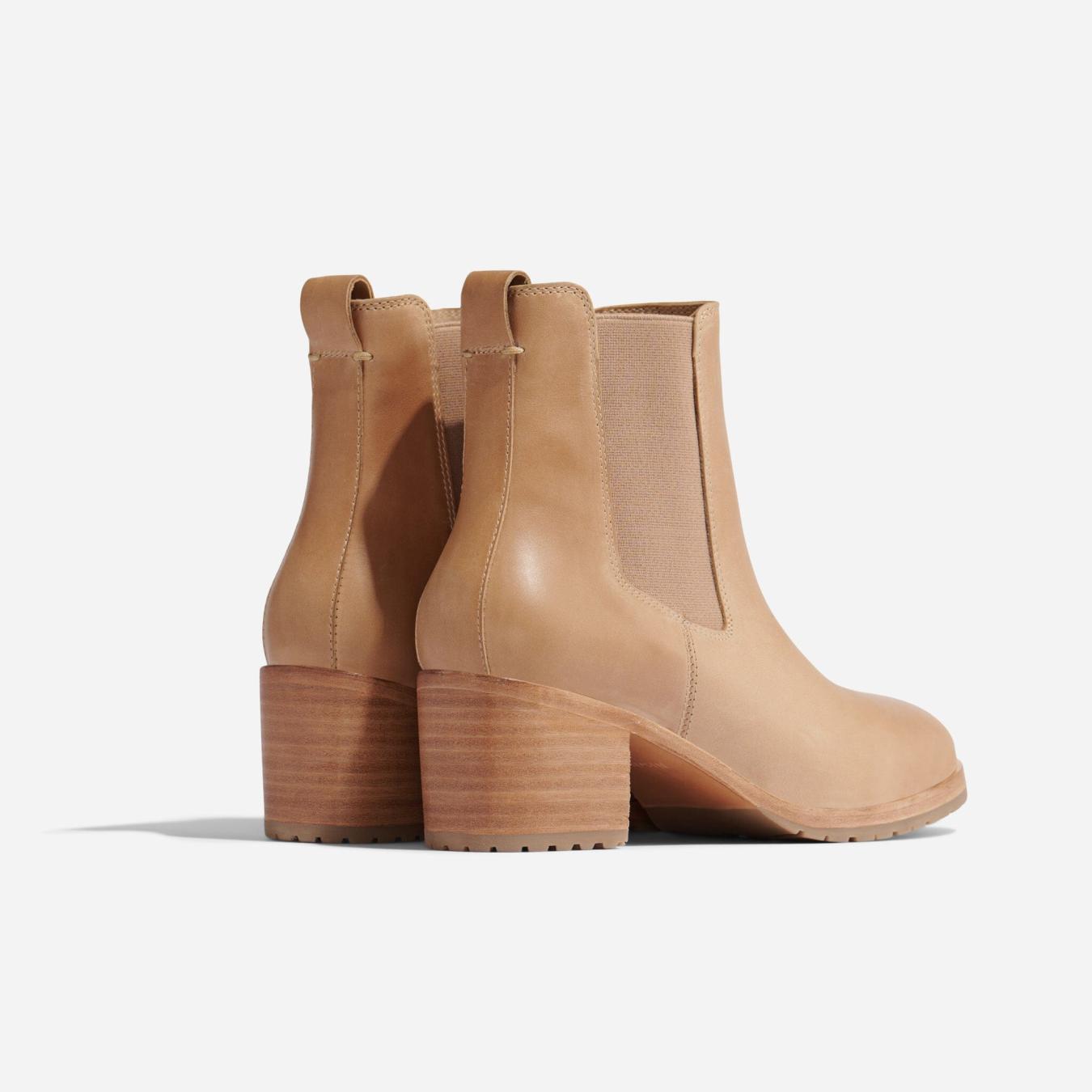Nisolo Ana Go-To Heeled Chelsea Boot Almond | Women Heels
