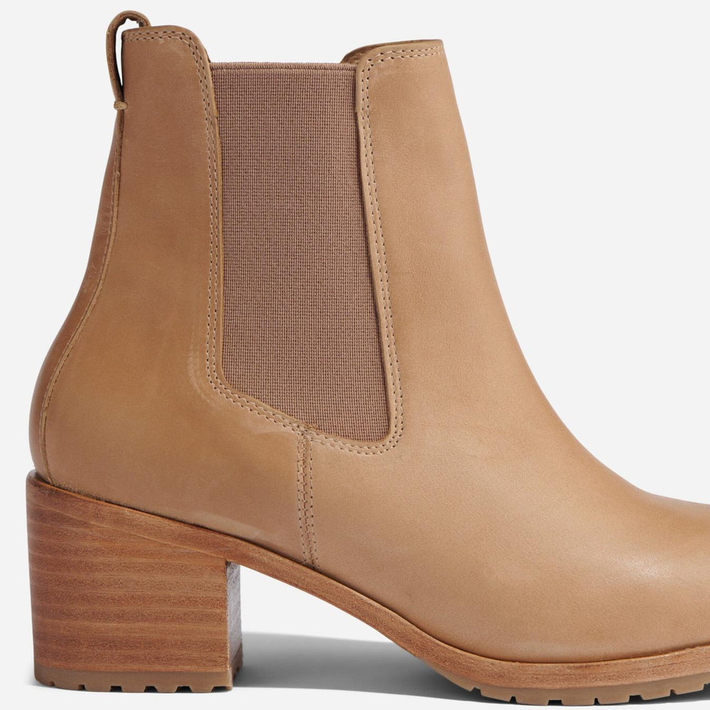 Nisolo Ana Go-To Heeled Chelsea Boot Almond | Women Heels