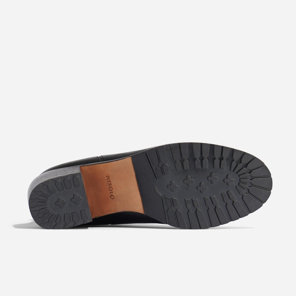 Nisolo Ana Go-To Heeled Chelsea Boot Black/Black | Women Boots