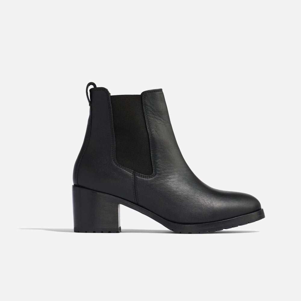 Nisolo Ana Go-To Heeled Chelsea Boot Black/Black | Women Heels