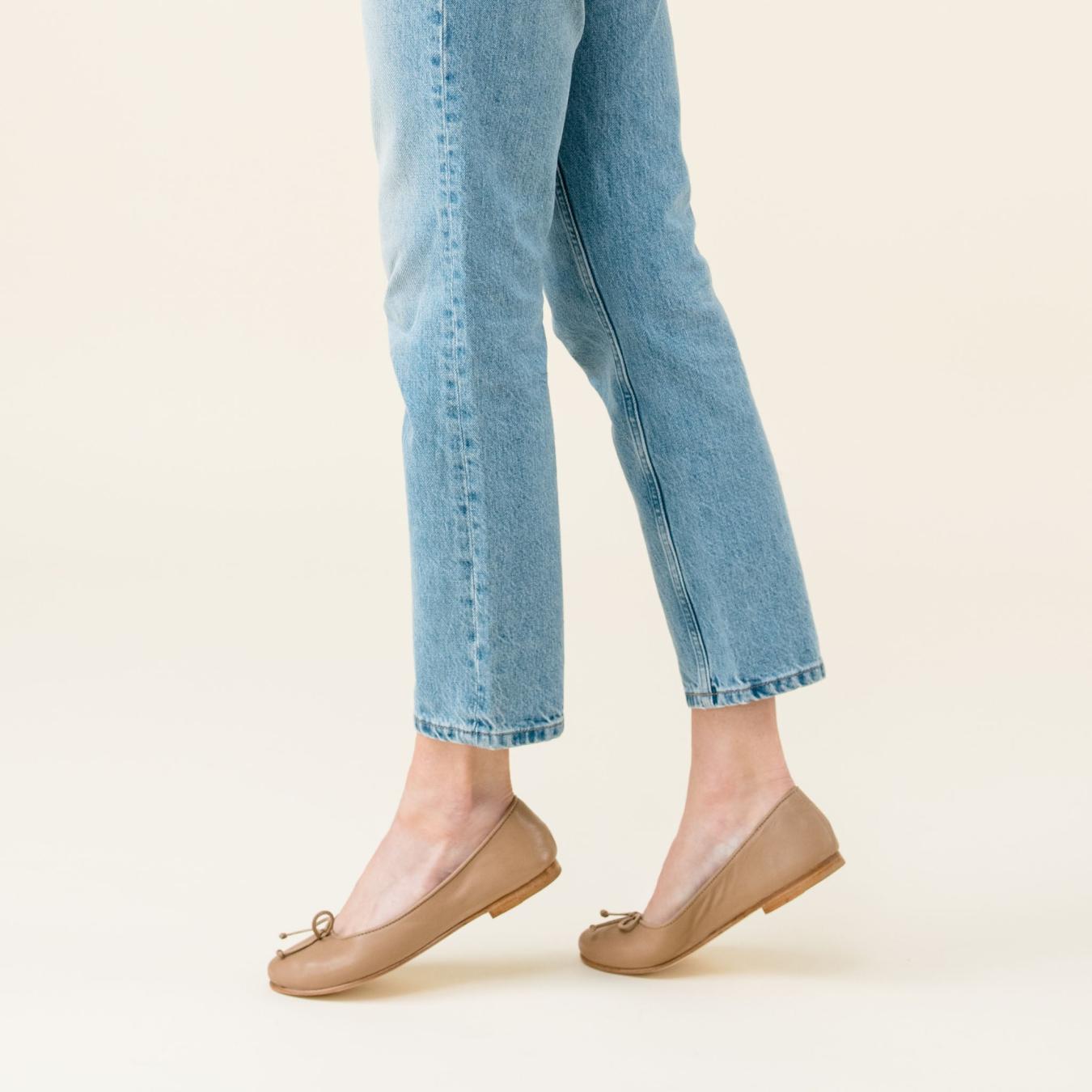 Nisolo Bea Go-To Ballet Almond | Women Flats &amp; Slip Ons