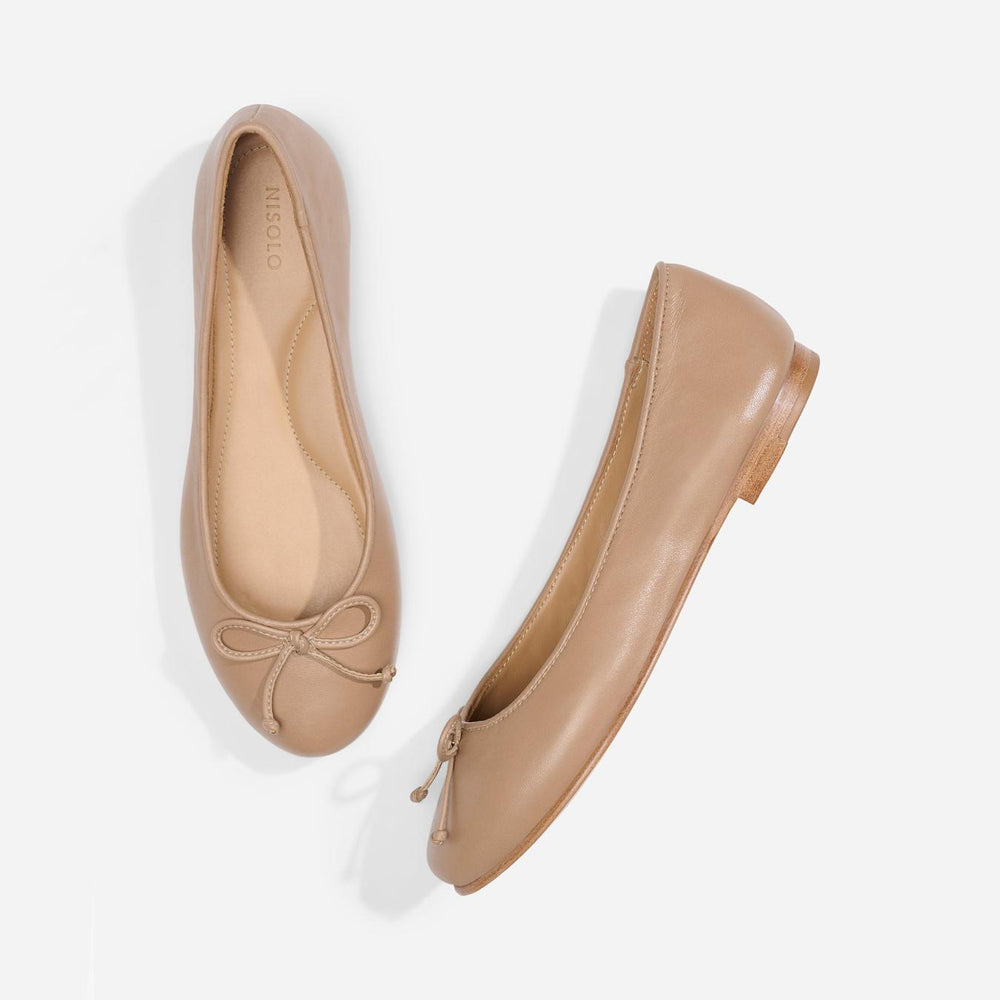 Nisolo Bea Go-To Ballet Almond | Women Flats &amp; Slip Ons