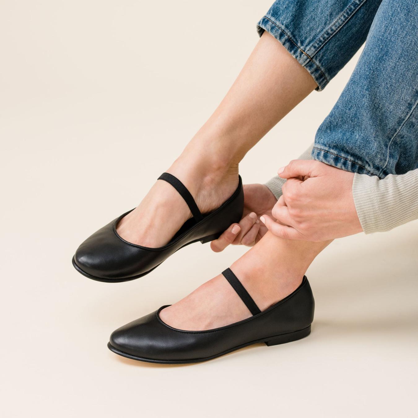 Nisolo Bea Go-To Mary Jane Black | Women Flats &amp; Slip Ons