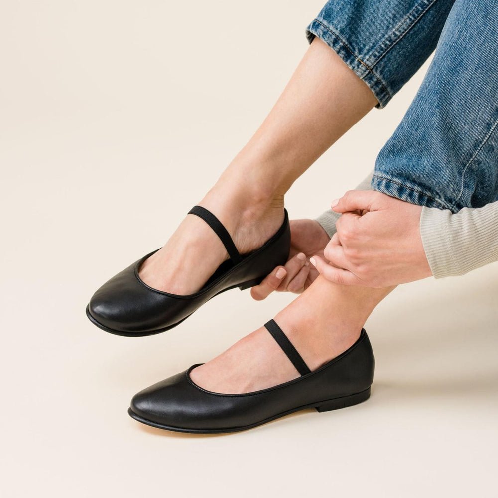 Nisolo Bea Go-To Mary Jane Black | Women Flats &amp; Slip Ons