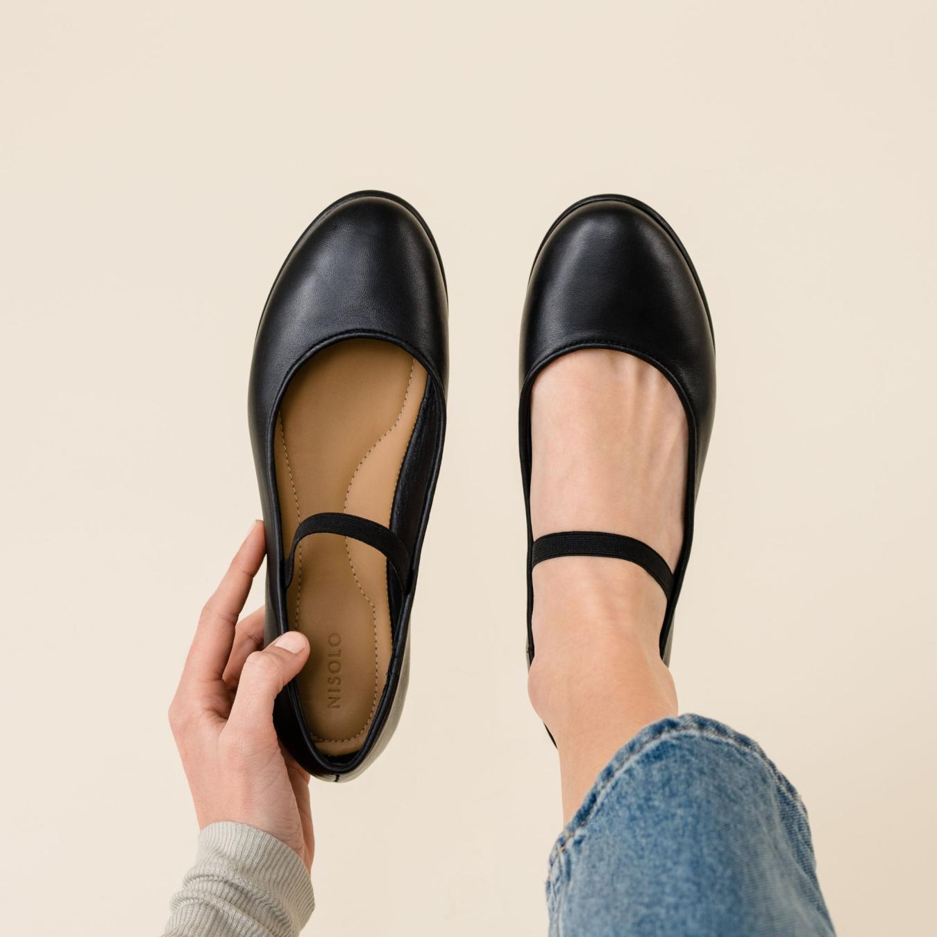 Nisolo Bea Go-To Mary Jane Black | Women Flats &amp; Slip Ons