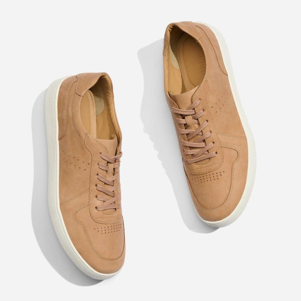 Nisolo Beto Go-To Court Sneaker Almond | Men Sneakers