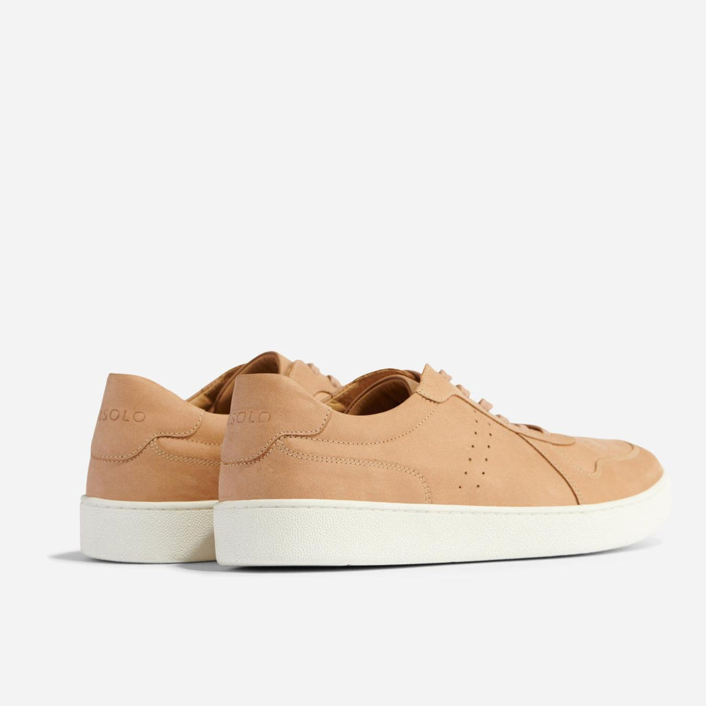 Nisolo Beto Go-To Court Sneaker Almond | Men Sneakers