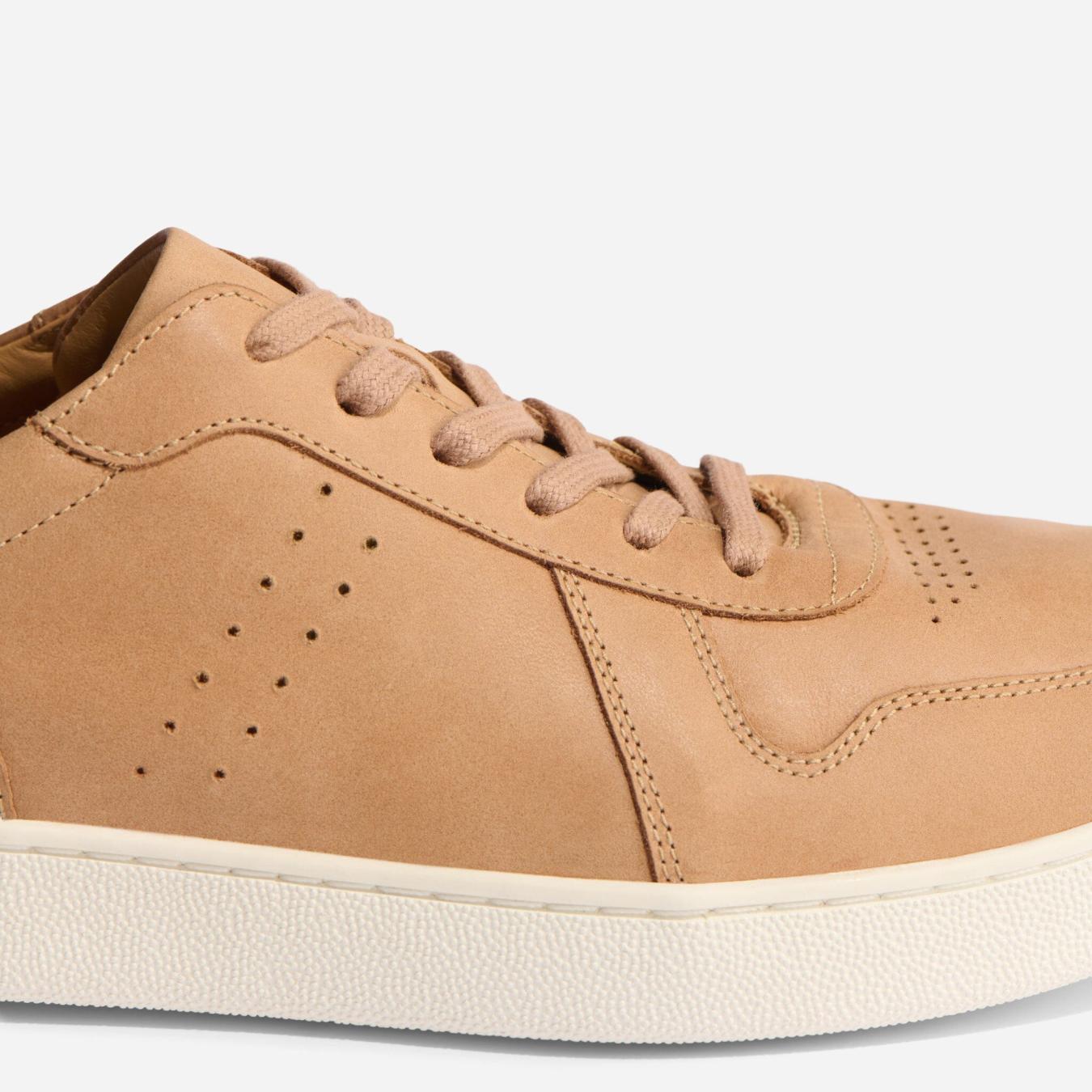 Nisolo Beto Go-To Court Sneaker Almond | Men Sneakers