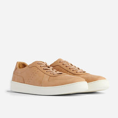 Nisolo Beto Go-To Court Sneaker Almond | Men Sneakers