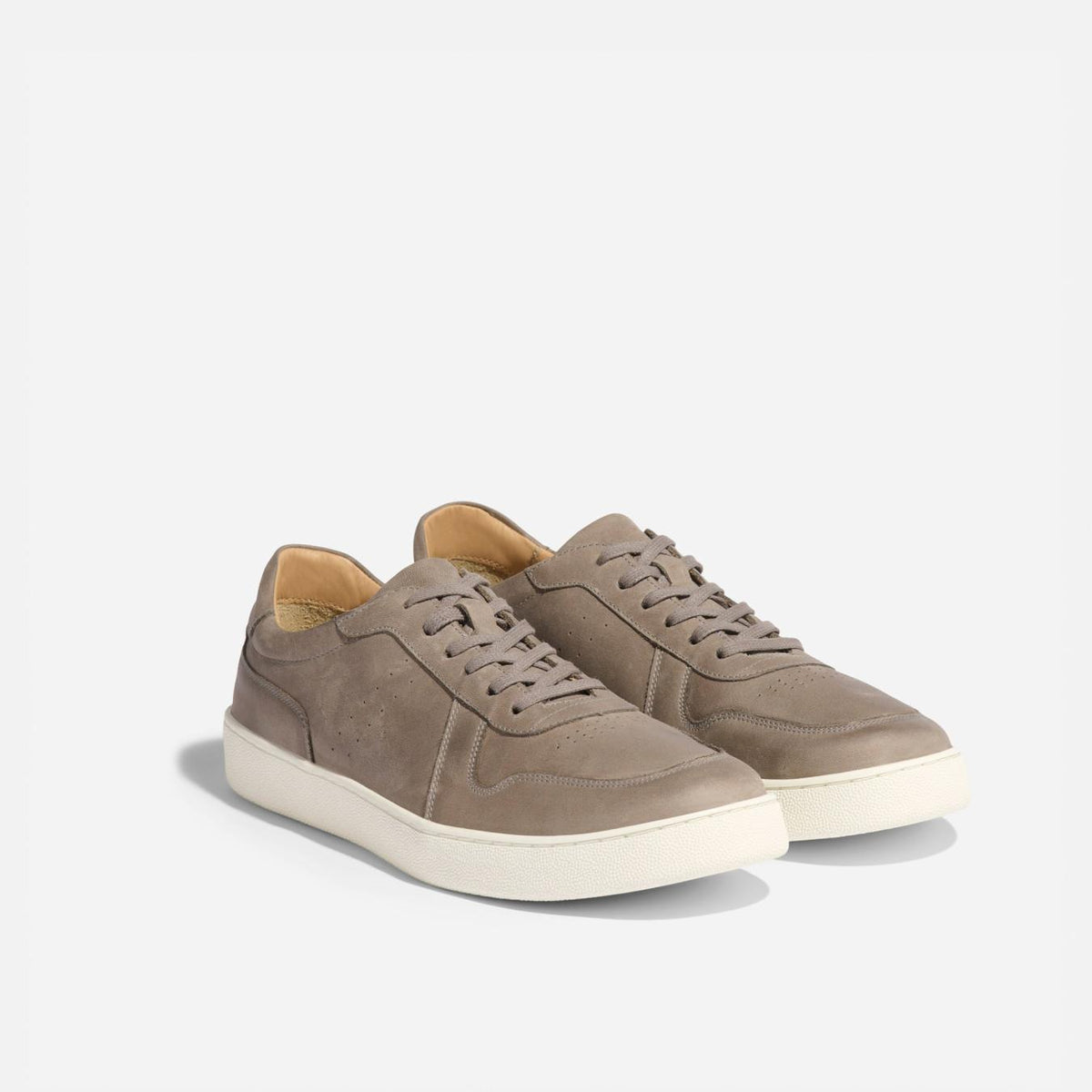 Nisolo Beto Go-To Court Sneaker Grey | Men Sneakers