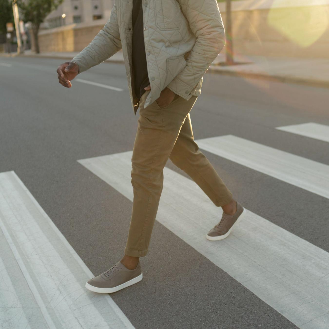 Nisolo Beto Go-To Court Sneaker Grey | Men Sneakers