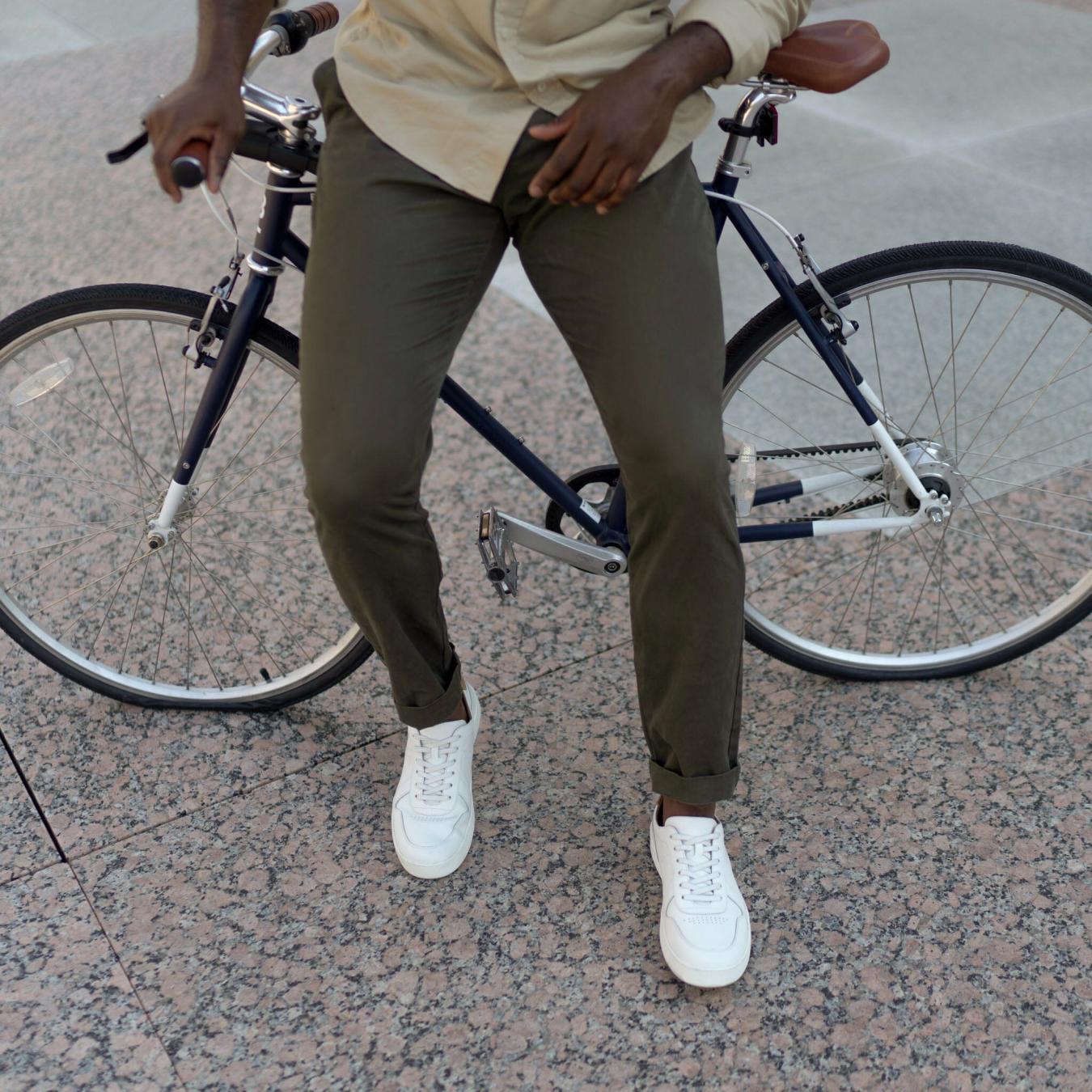 Nisolo Beto Go-To Court Sneaker White | Men Sneakers