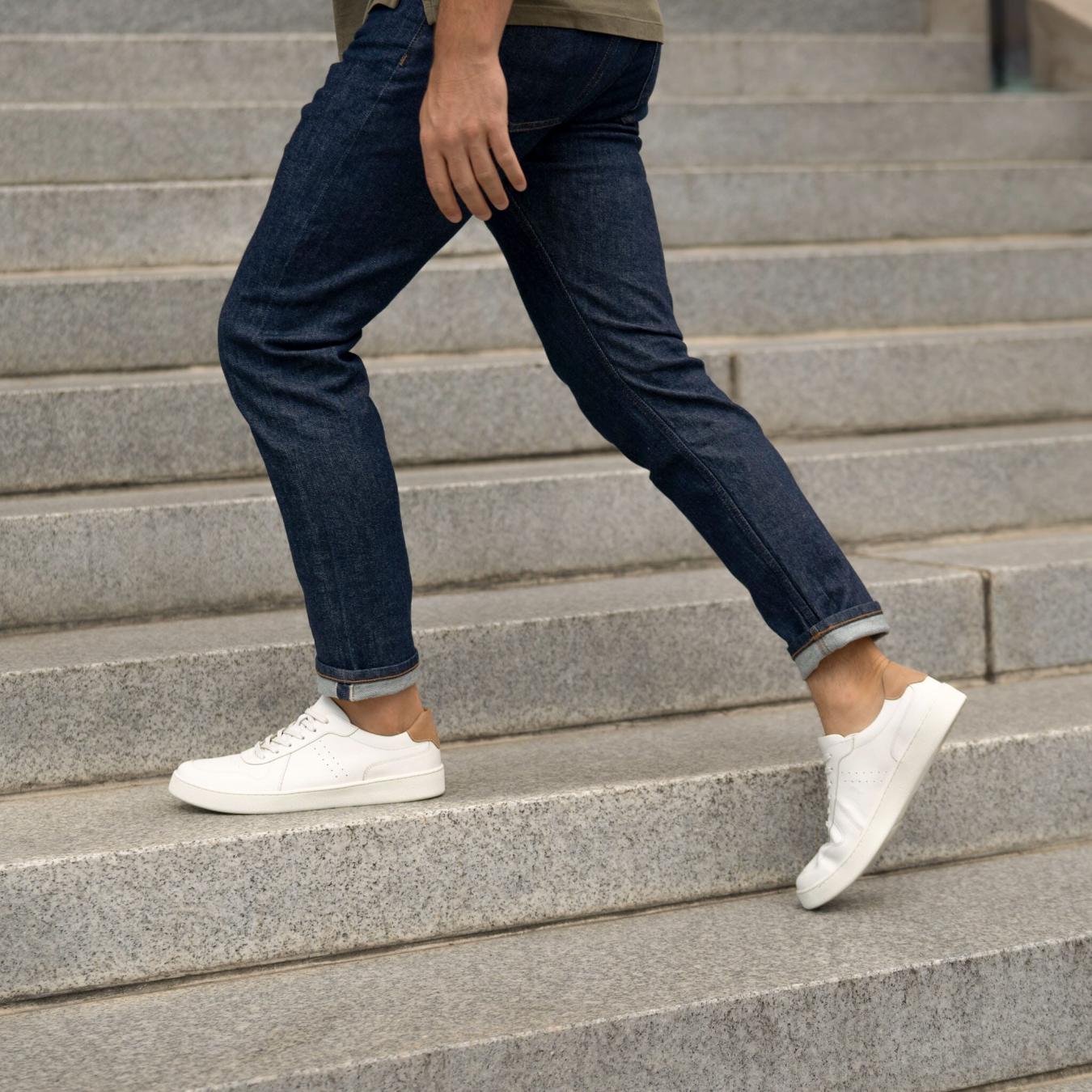 Nisolo Beto Go-To Court Sneaker White | Men Sneakers