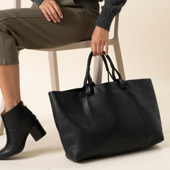 Nisolo Camila Everyday Tote Black | Women Bags &amp; Wallets