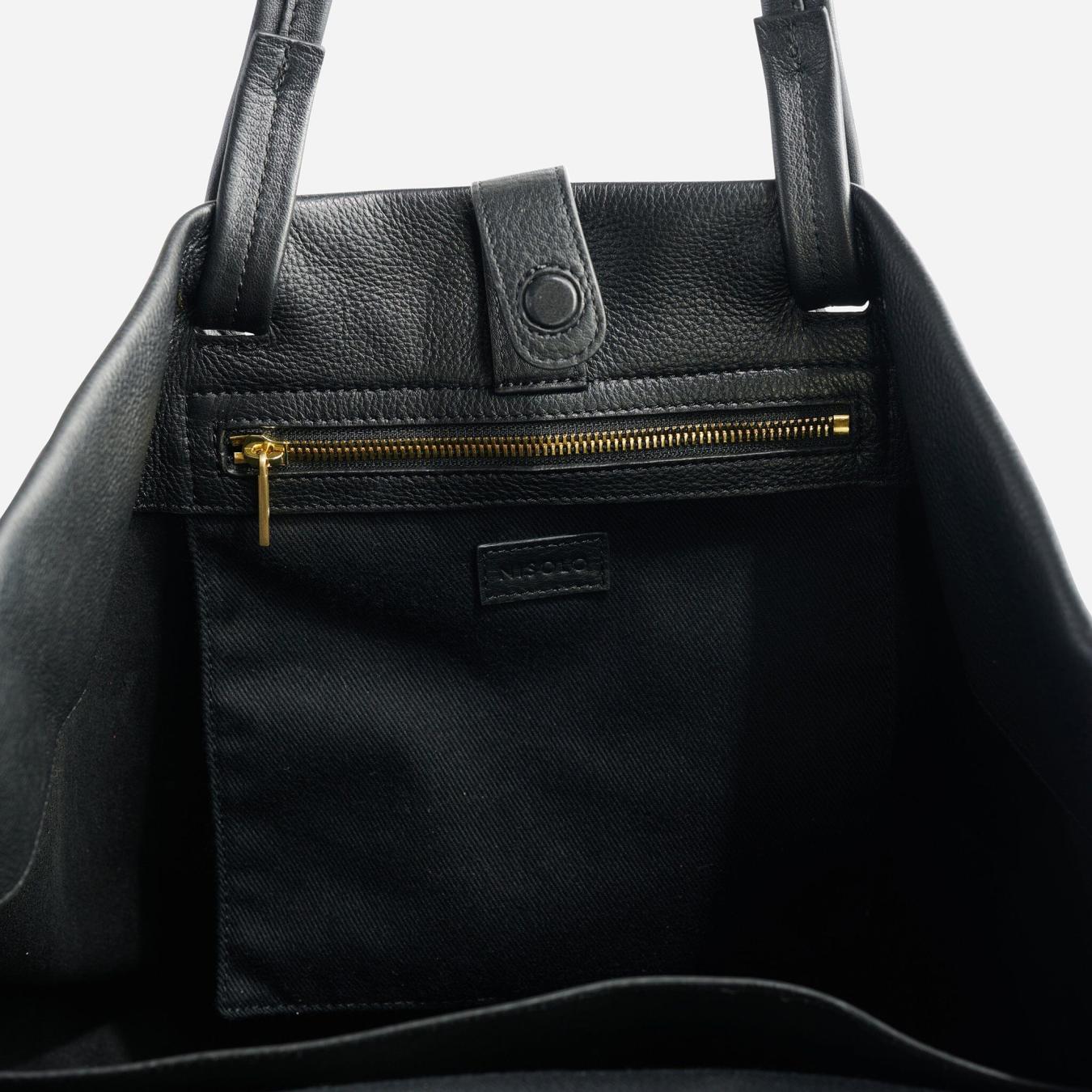 Nisolo Camila Everyday Tote Black | Women Bags &amp; Wallets