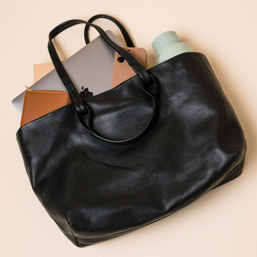 Nisolo Camila Everyday Tote Black | Women Bags &amp; Wallets