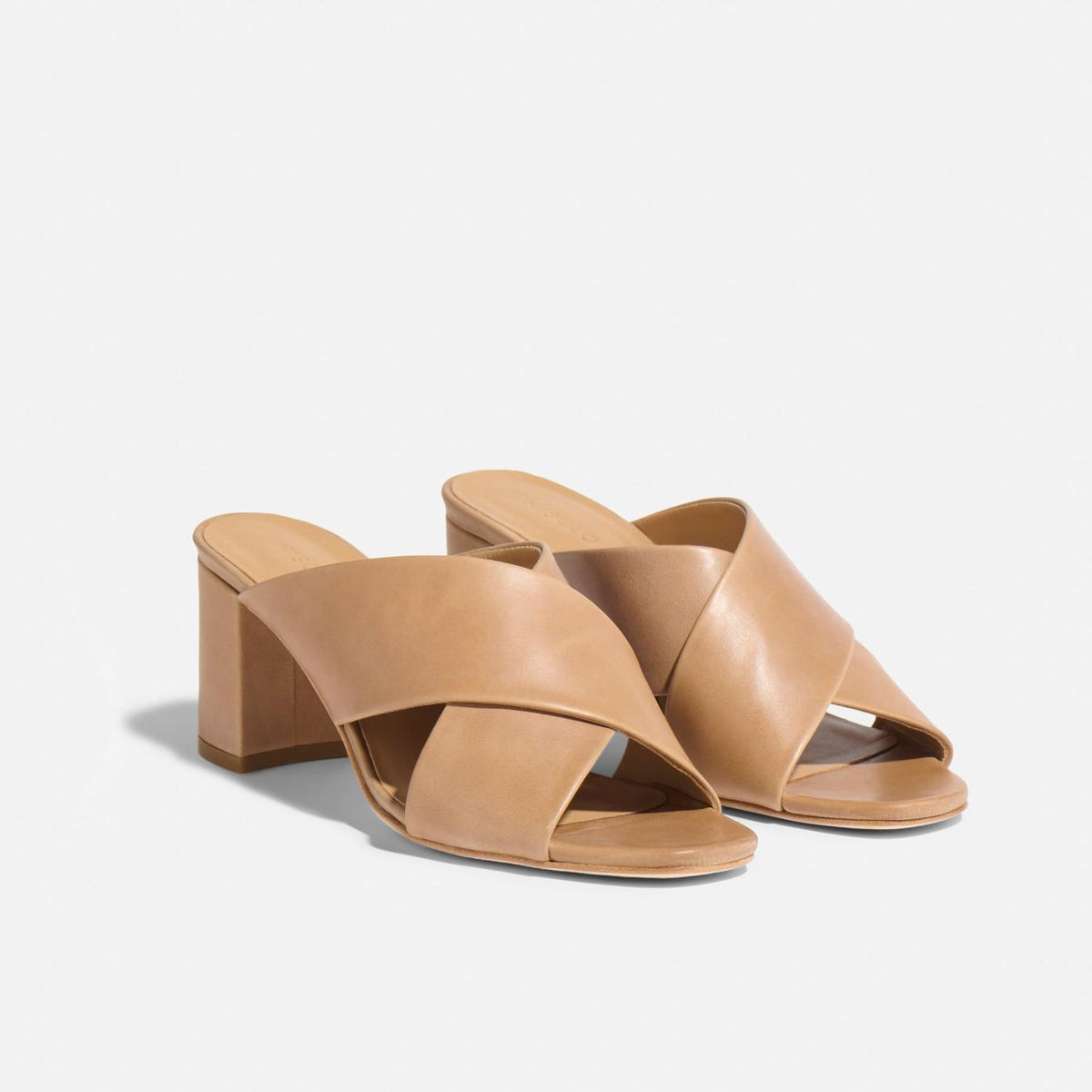 Nisolo Carina Cross Strap Mule Almond | Women Sandals