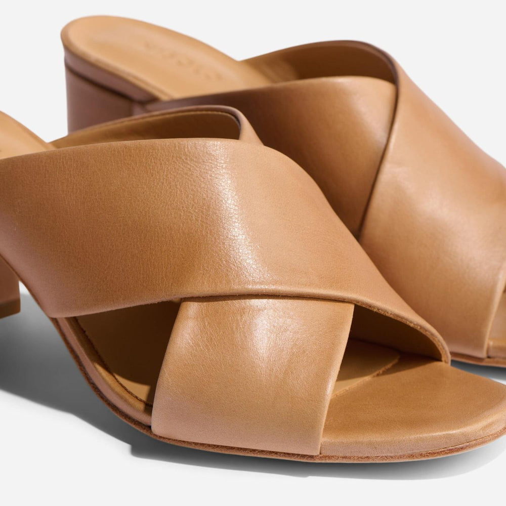 Nisolo Carina Cross Strap Mule Almond | Women Sandals