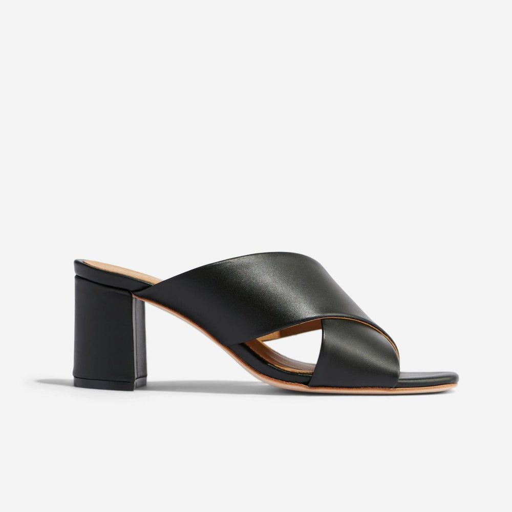 Nisolo Carina Cross Strap Mule Black | Women Loafers &amp; Mules