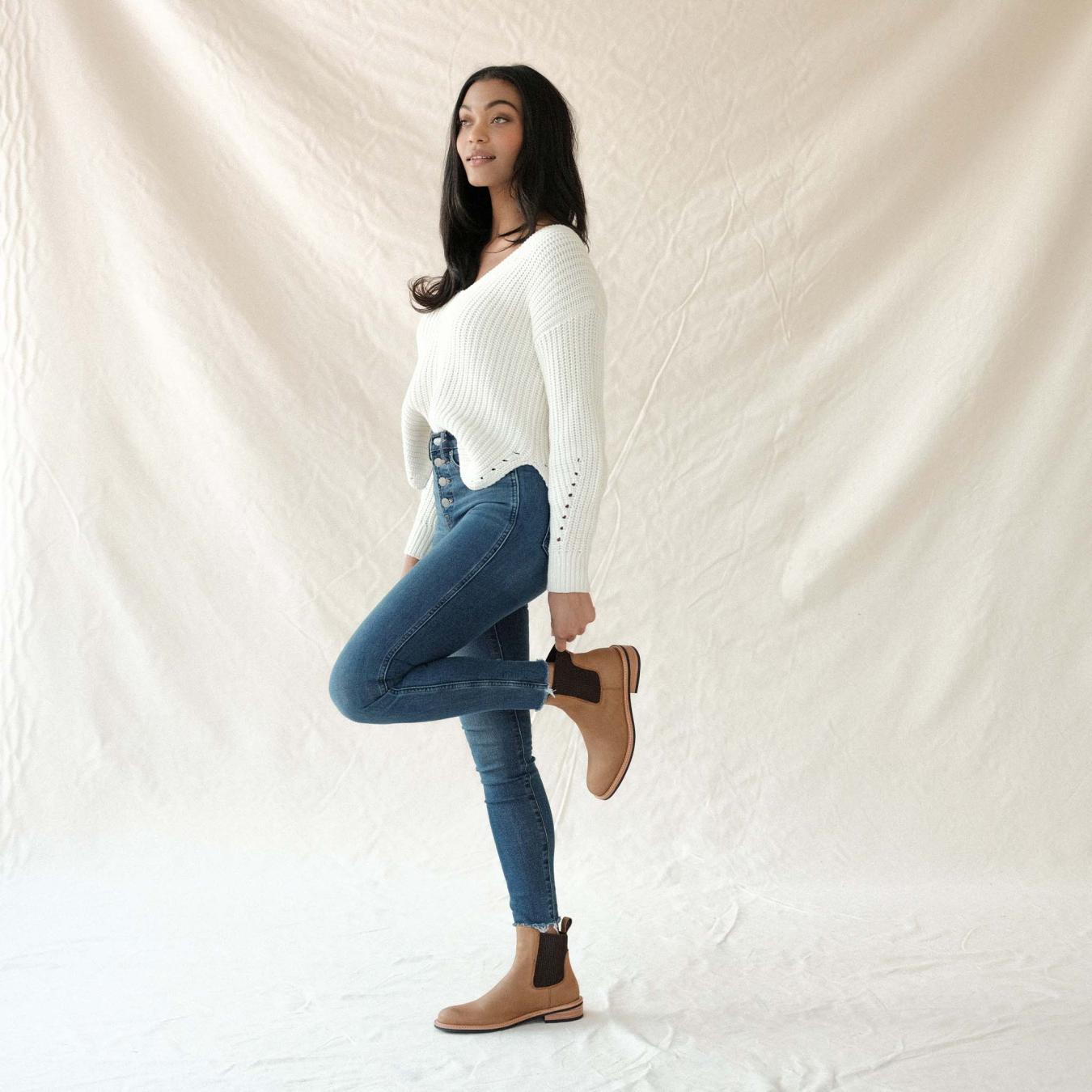 Nisolo Carmen Chelsea Boot Almond | Women Boots