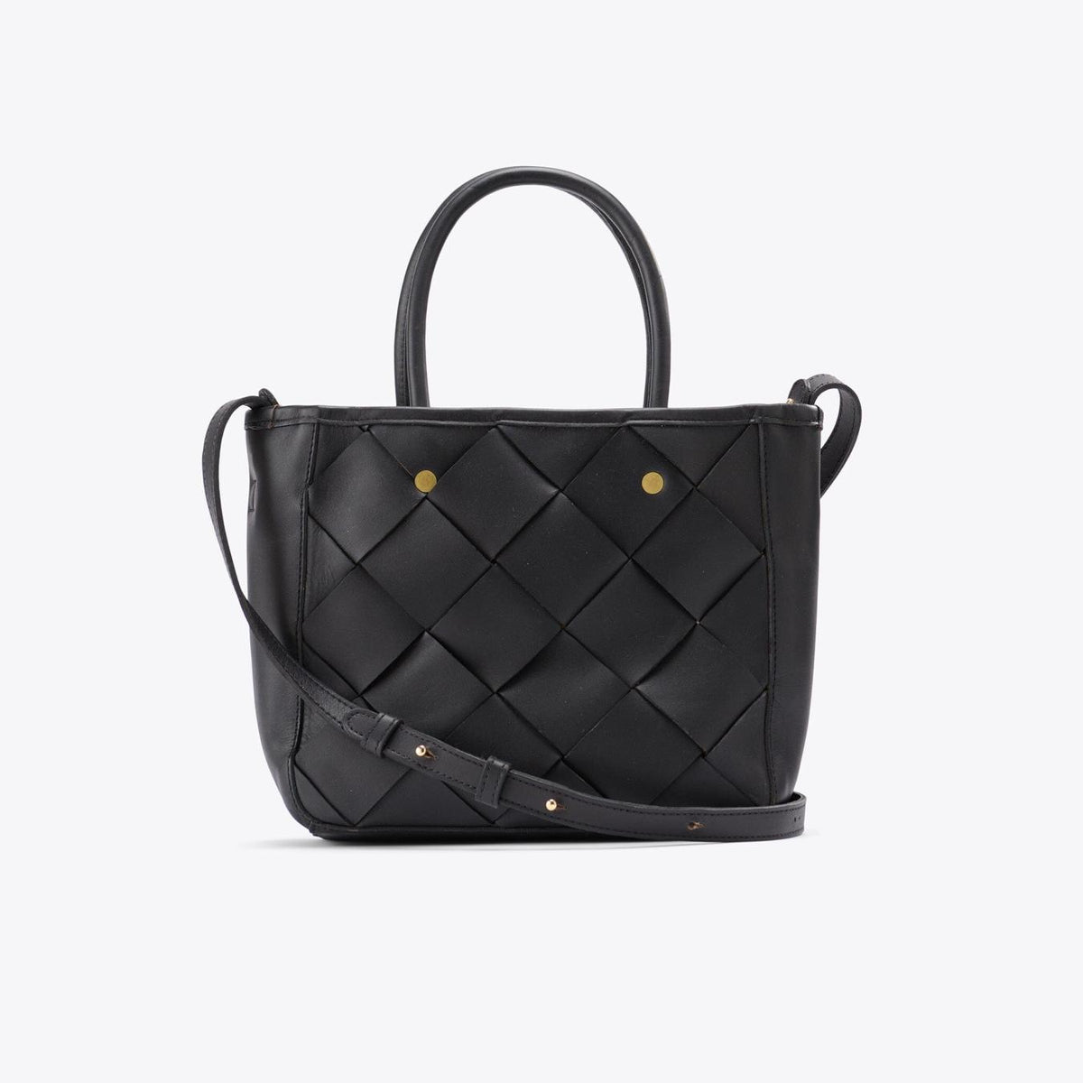 Nisolo Carry-All Handwoven Satchel Black | Women Bags &amp; Wallets