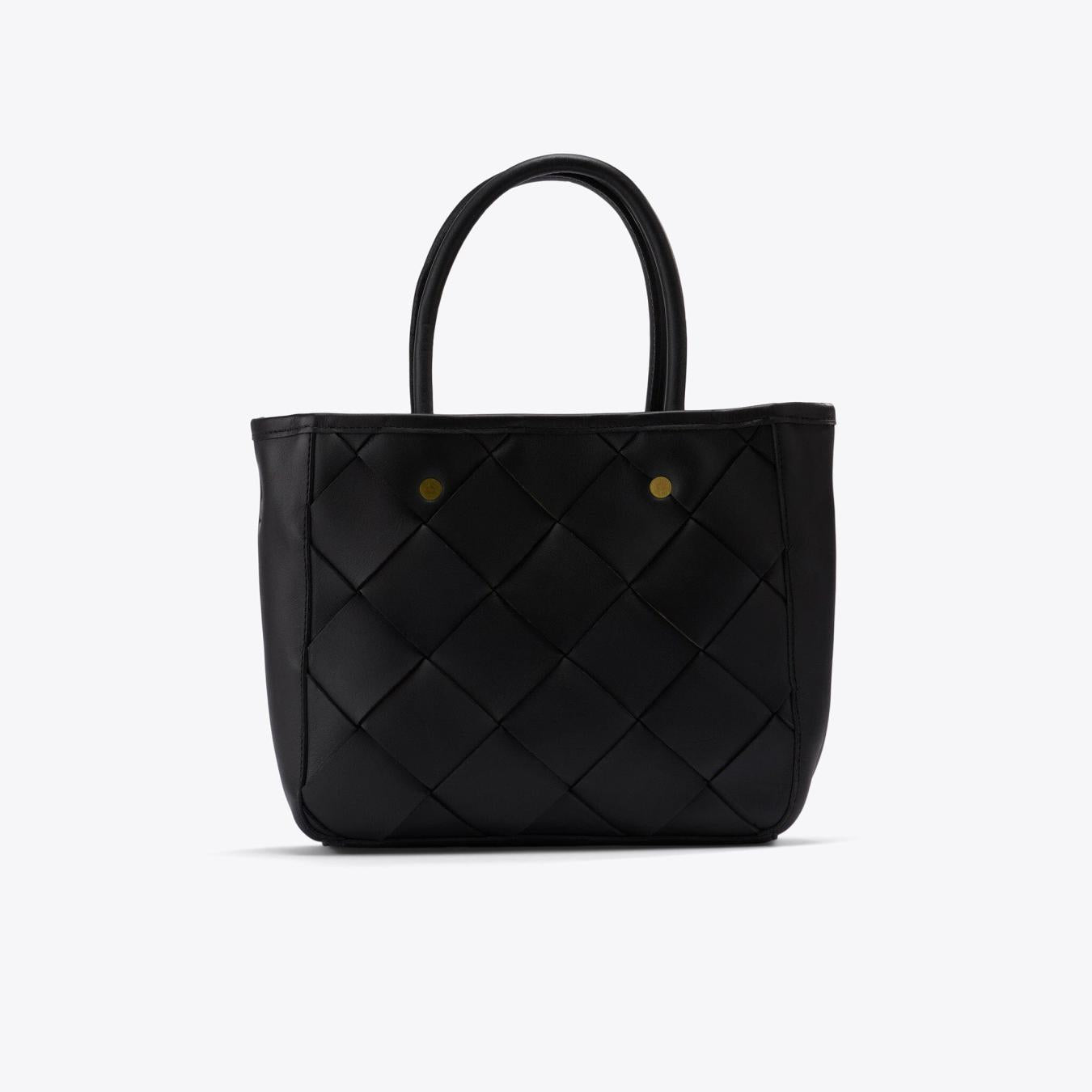 Nisolo Carry-All Handwoven Satchel Black | Women Bags &amp; Wallets