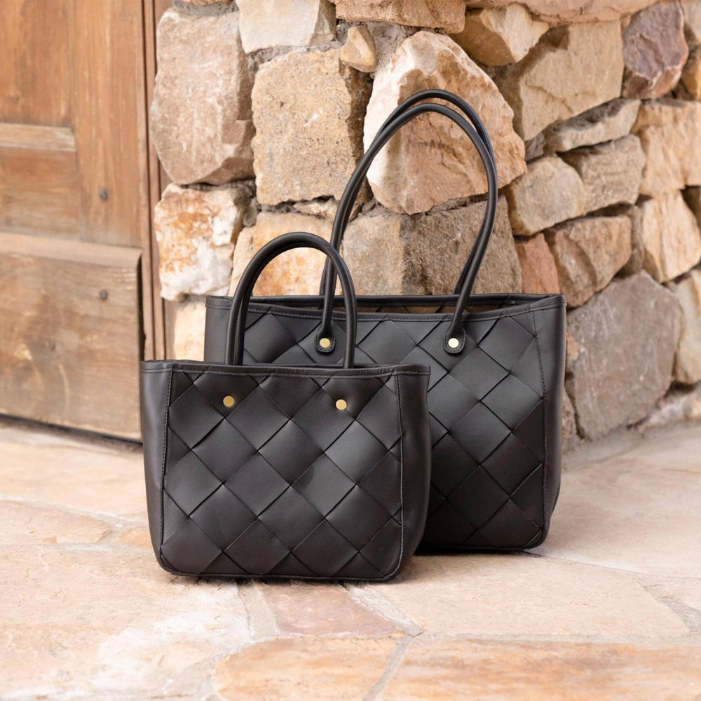 Nisolo Carry-All Handwoven Satchel Black | Women Bags &amp; Wallets