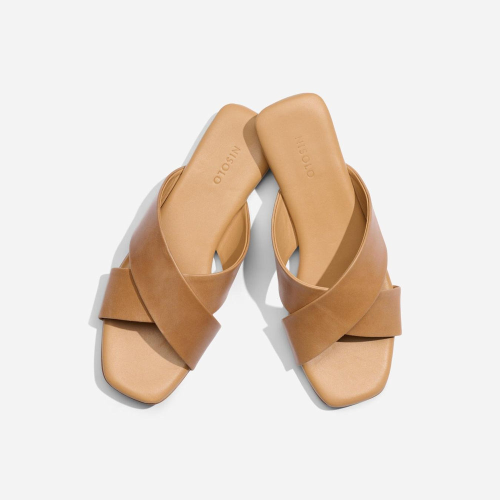 Nisolo Catalina Slide Sandal Almond | Women Sandals
