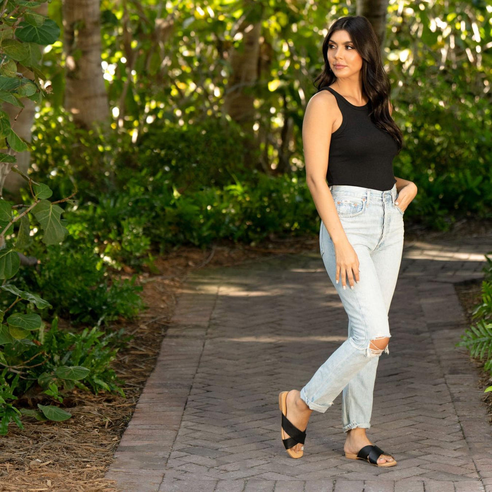 Nisolo Catalina Slide Sandal Black | Women Flats &amp; Slip Ons