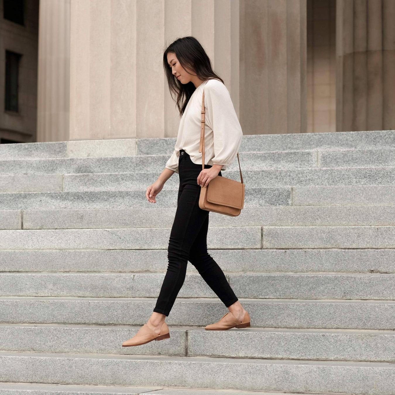 Nisolo Clara Crossbody Almond | Women Bags &amp; Wallets