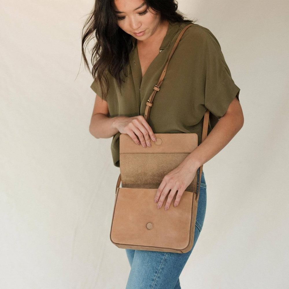 Nisolo Clara Crossbody Almond | Women Bags &amp; Wallets