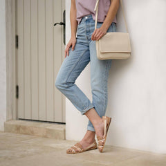 Nisolo Clara Crossbody Woven Bone | Women Bags &amp; Wallets