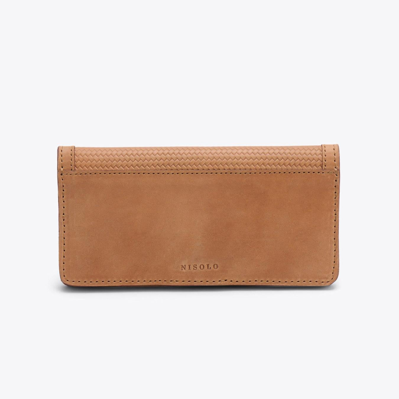 Nisolo Classic Wallet Woven Almond | Women Bags &amp; Wallets