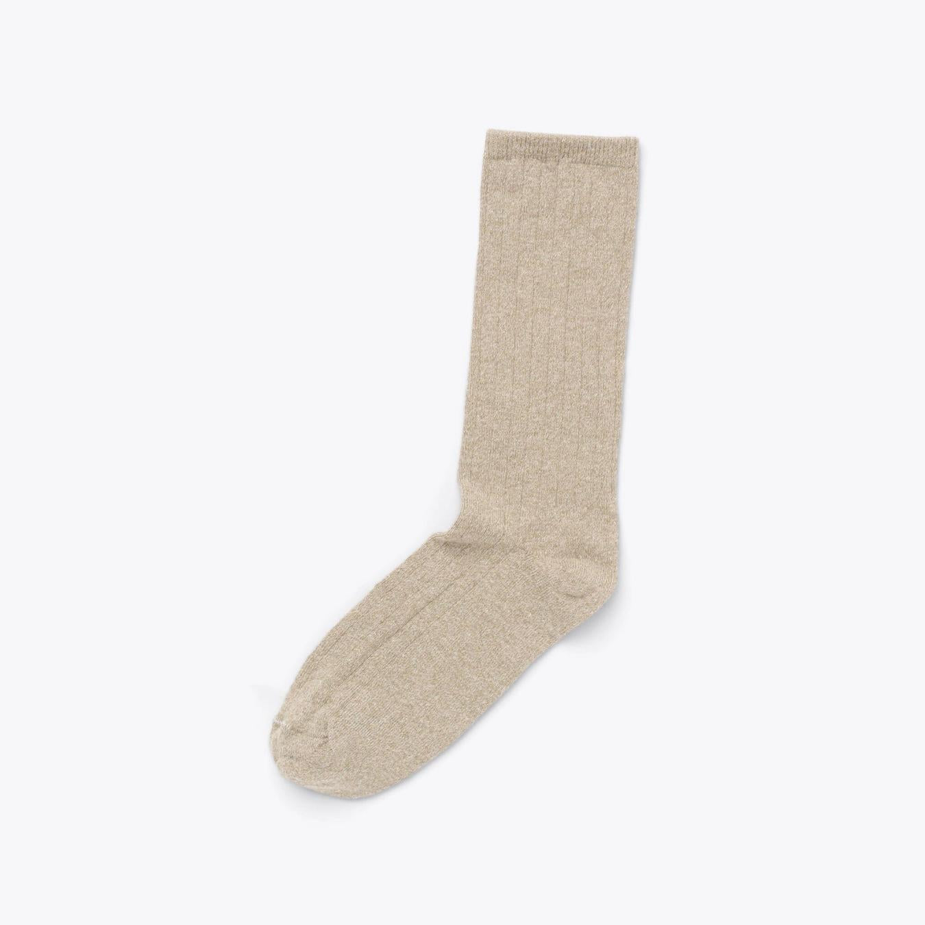 Nisolo Cotton Crew Sock Oat | Women Socks