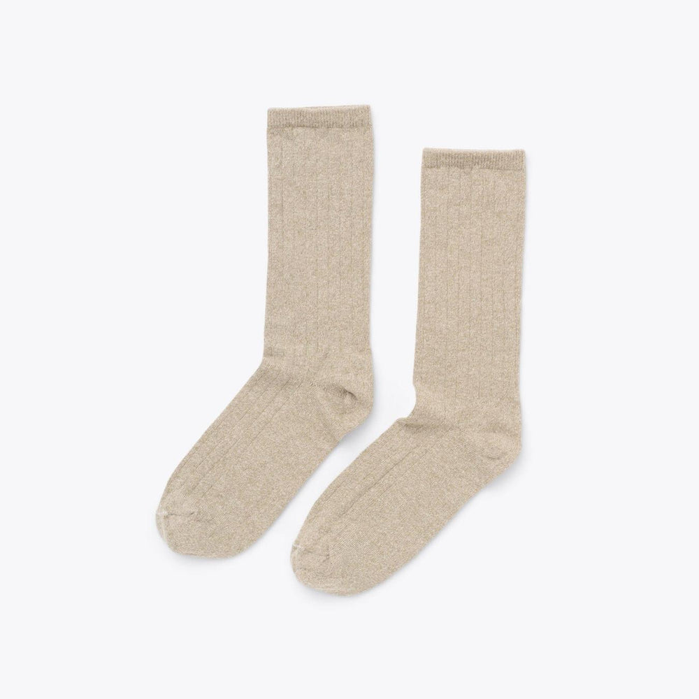 Nisolo Cotton Crew Sock Oat | Women Socks