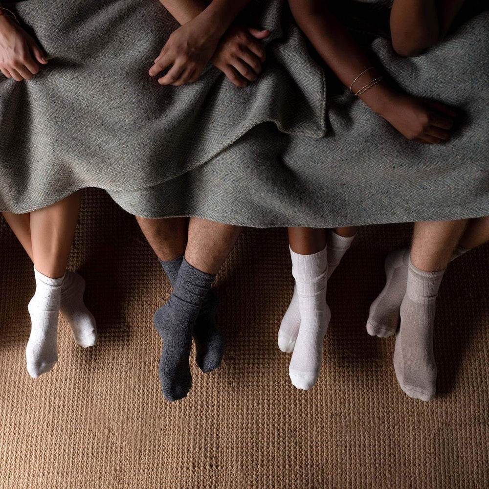 Nisolo Cotton Crew Sock Oat | Women Socks