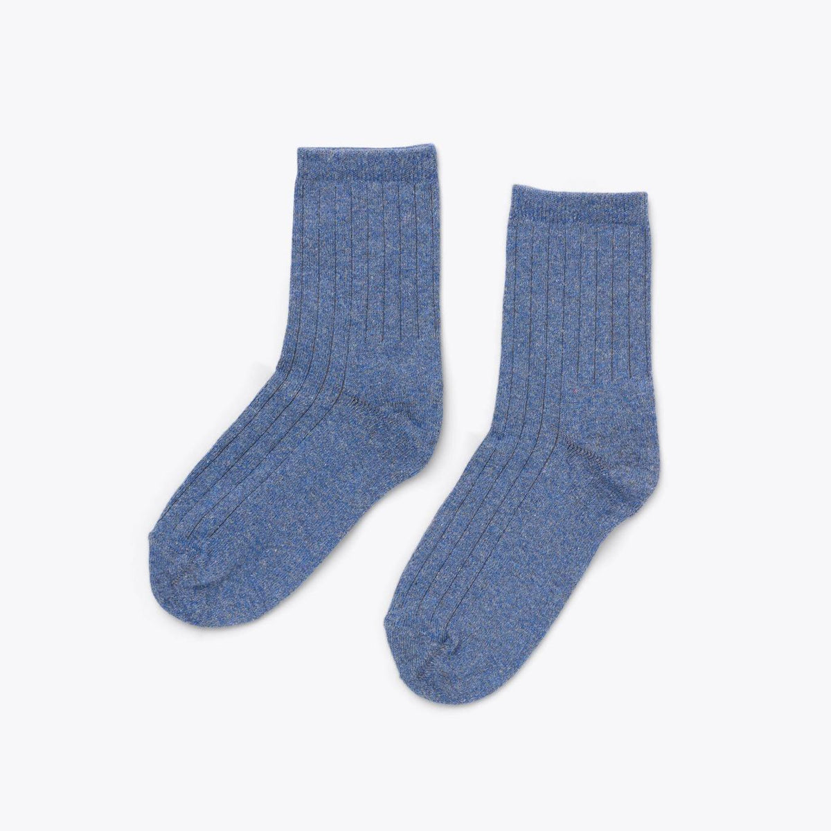 Nisolo Cotton Mid Sock Indigo Marl | Men Socks