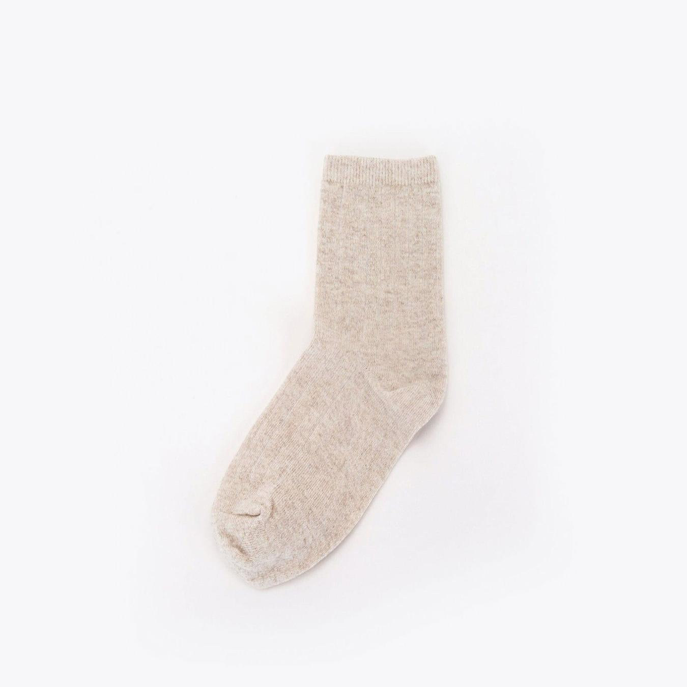 Nisolo Cotton Mid Sock Linen | Women Socks