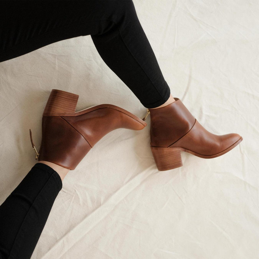 Nisolo Dari Boot Brandy | Women Heels