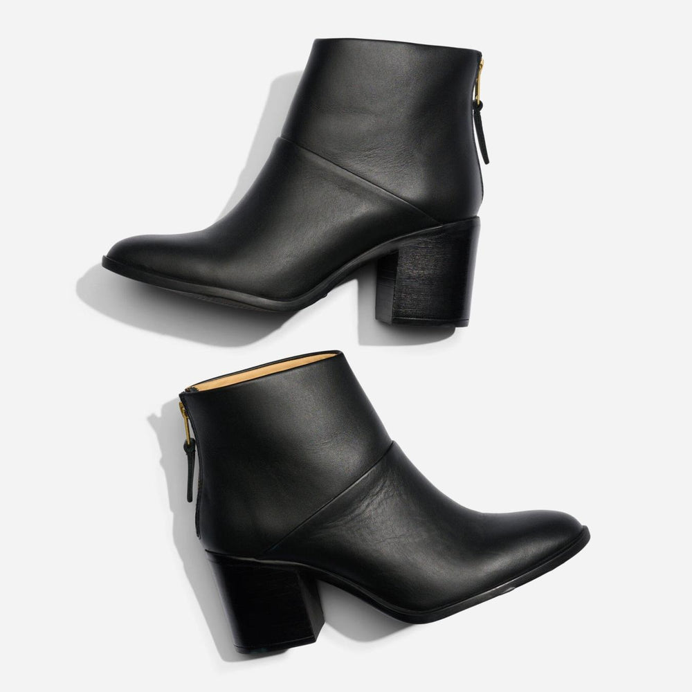 Nisolo Dari Commuter Boot Black/Black | Women Heels