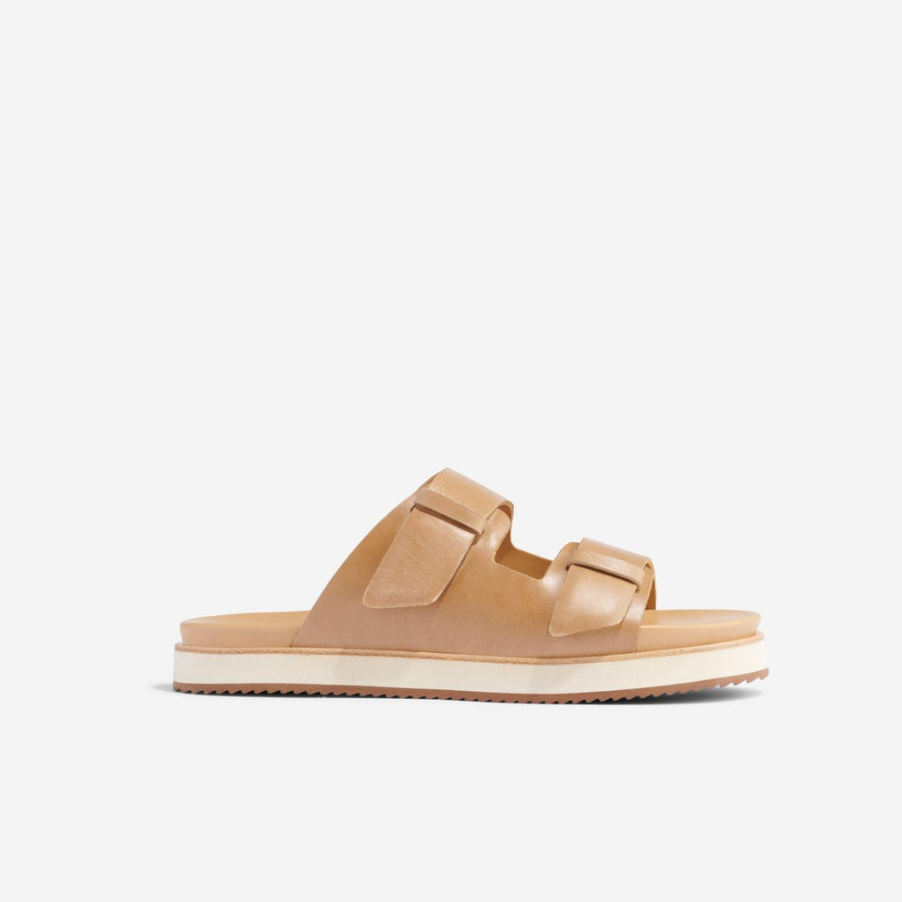Nisolo Ella Flatform Slide Almond | Women Sandals