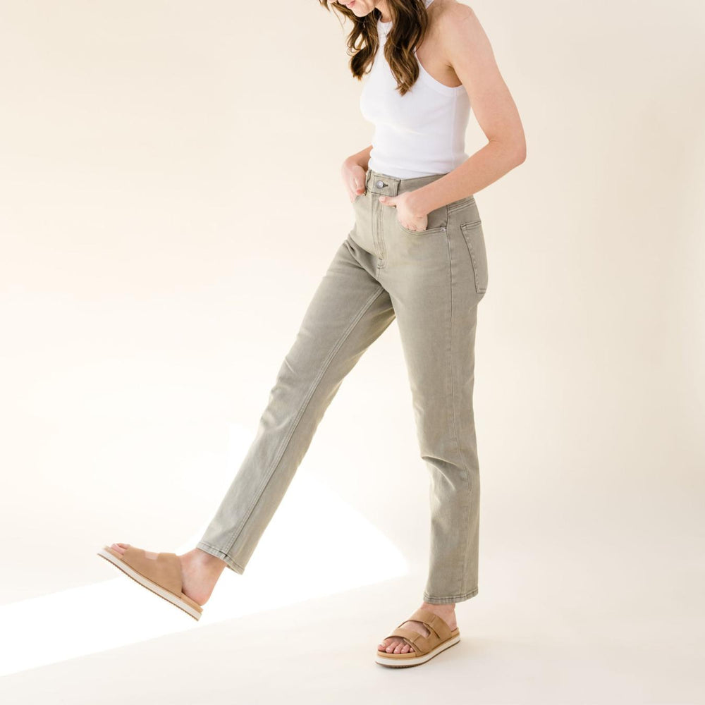 Nisolo Ella Flatform Slide Almond | Women Sandals