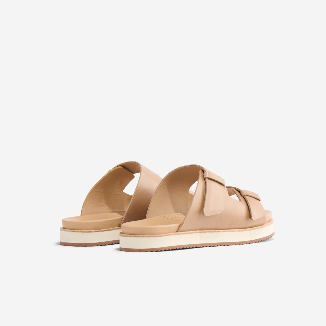 Nisolo Ella Flatform Slide Almond | Women Sandals