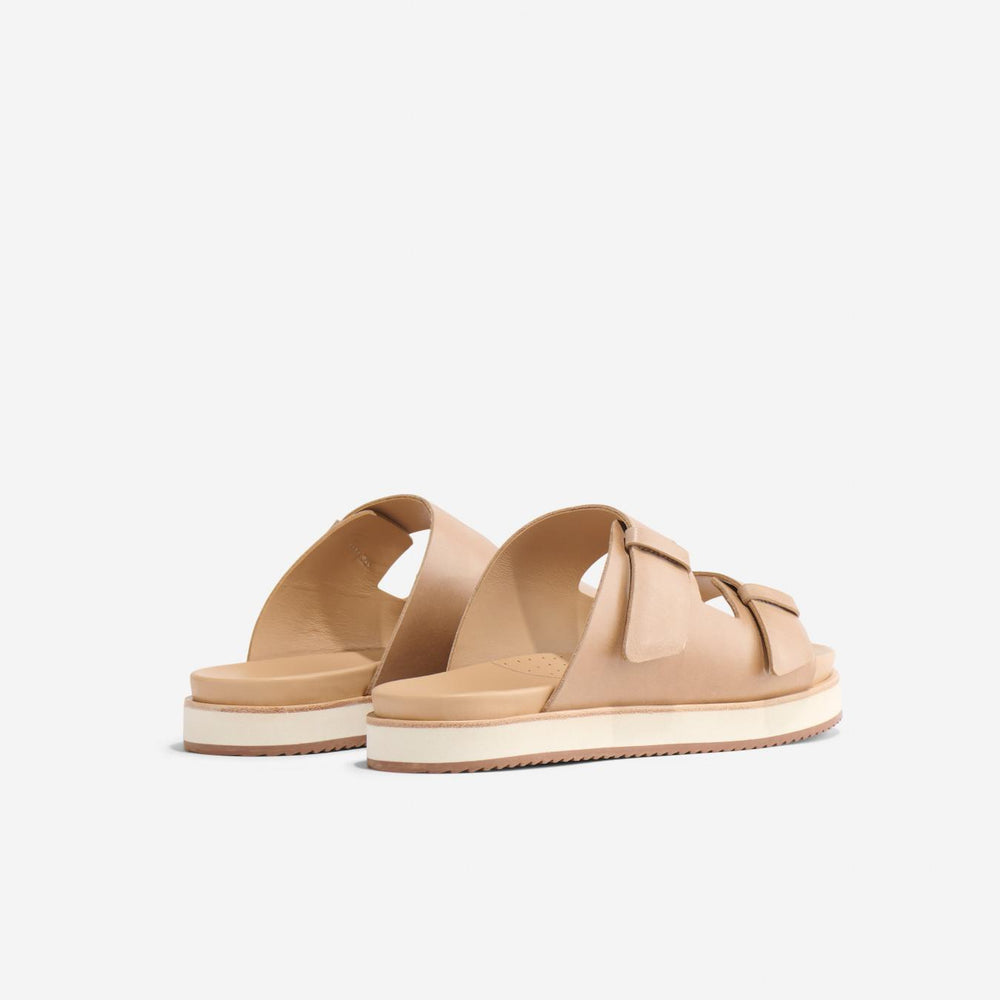 Nisolo Ella Flatform Slide Almond | Women Sandals