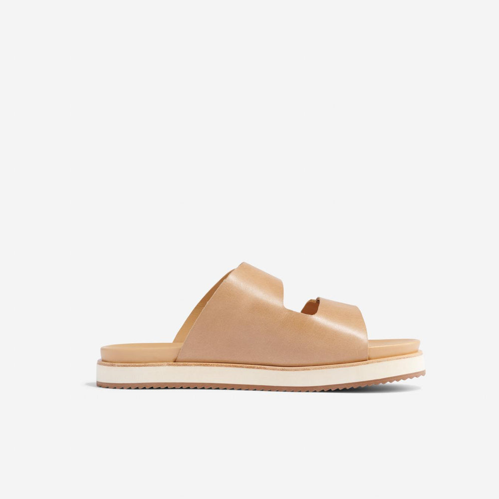 Nisolo Ella Flatform Slide Almond | Women Sandals