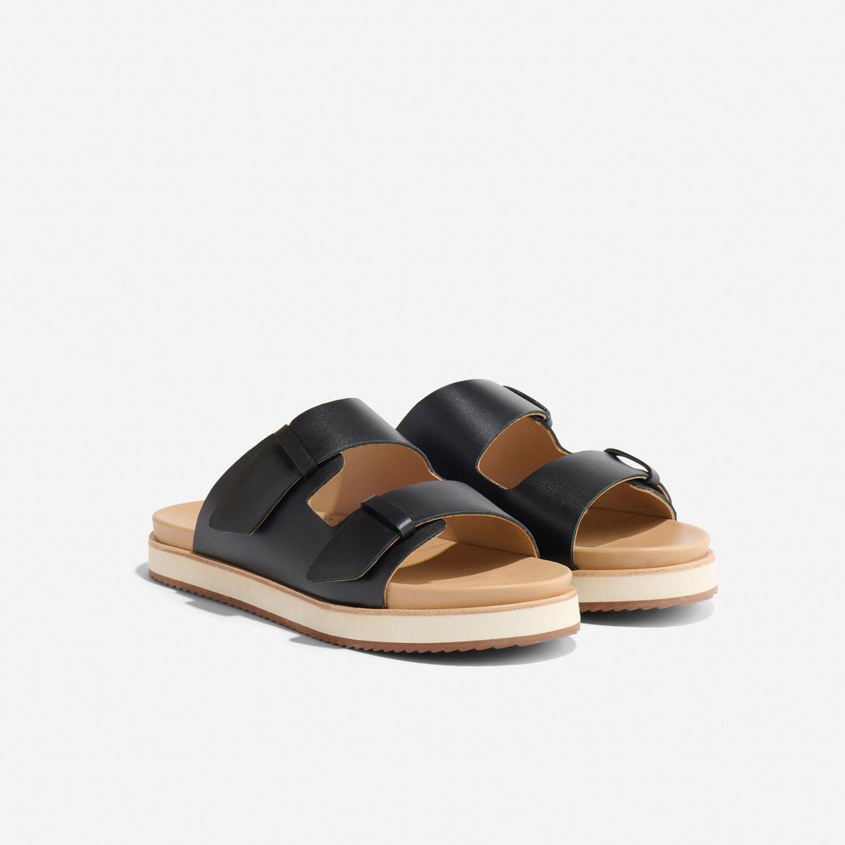 Nisolo Ella Flatform Slide Black | Women Sandals