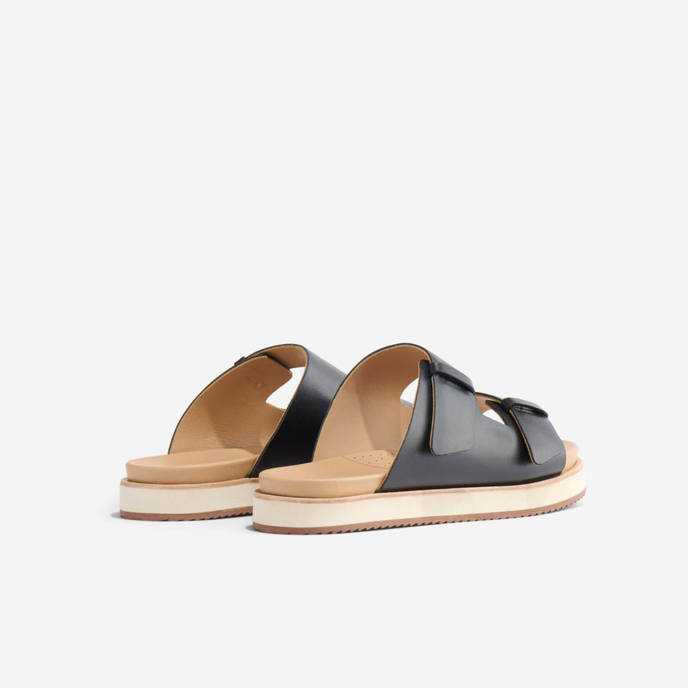 Nisolo Ella Flatform Slide Black | Women Sandals