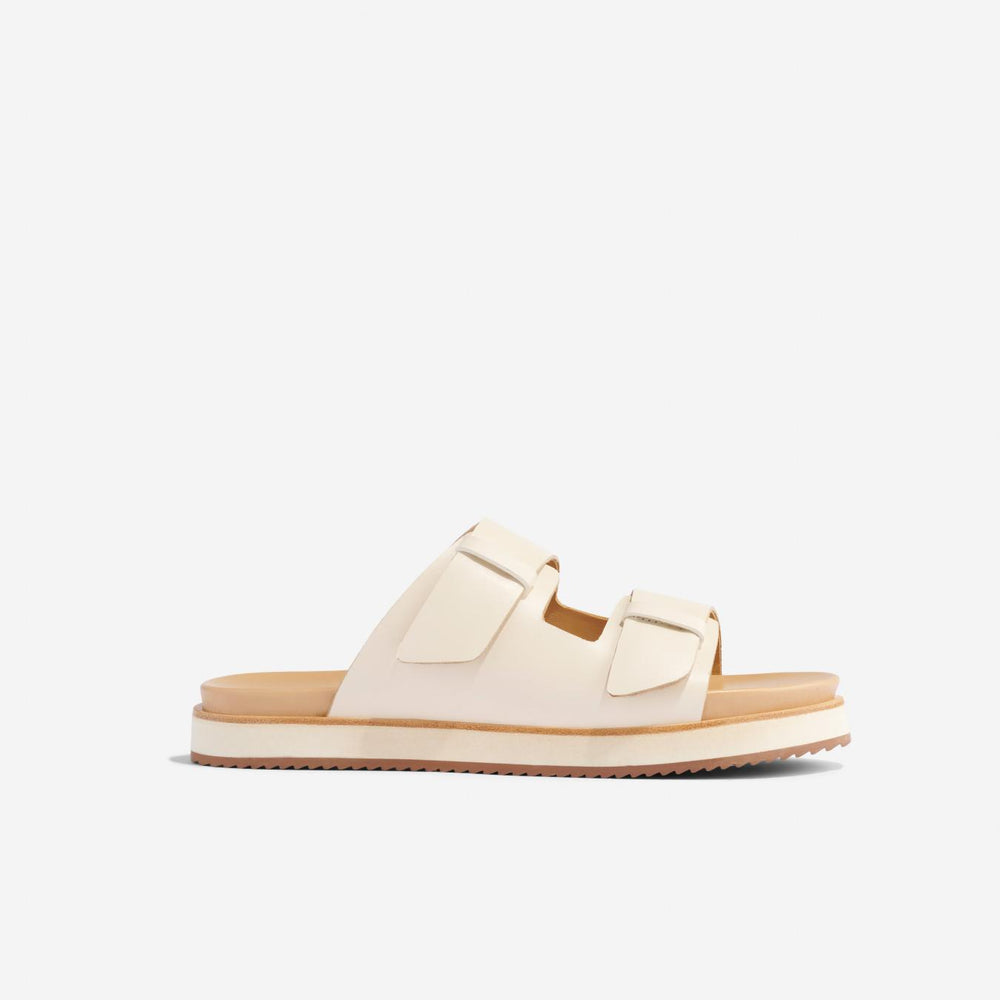 Nisolo Ella Flatform Slide Bone | Women Sandals